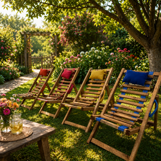 Chaise longue en bois™590الف